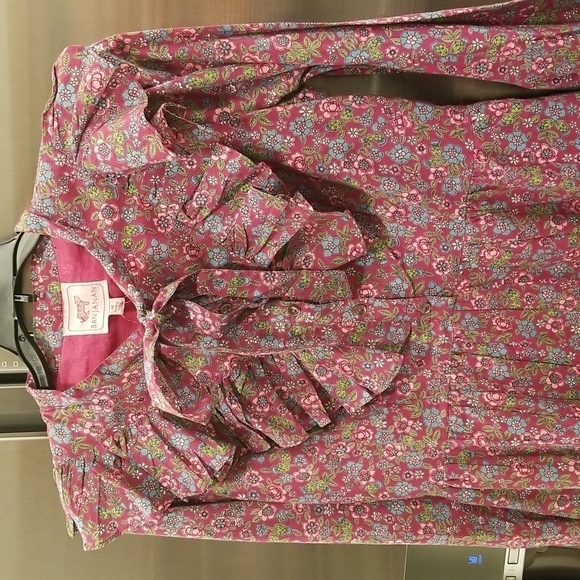 💕BANJANAN💕 Liberty Dress ~ Hedgehog Boysenberry Print Medium M NWT - Picture 10 of 15